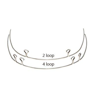KEYHOLE 2-LOOPED ARCHWIRE - 17×25